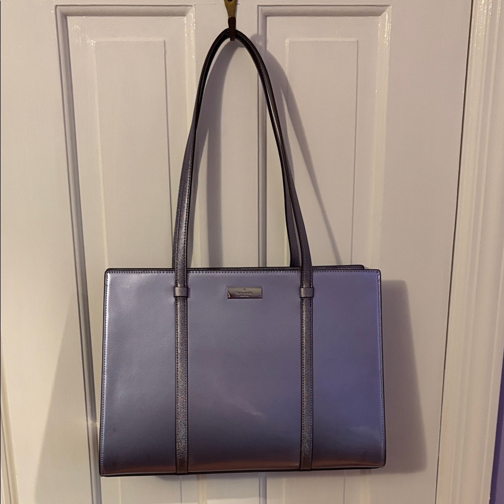 Kate Spade Kenzie Tote Purple Shiny